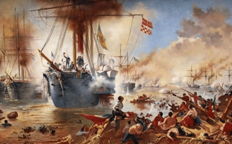 O quadro Combate Naval do Riachuelo, de Victor Meirelles
