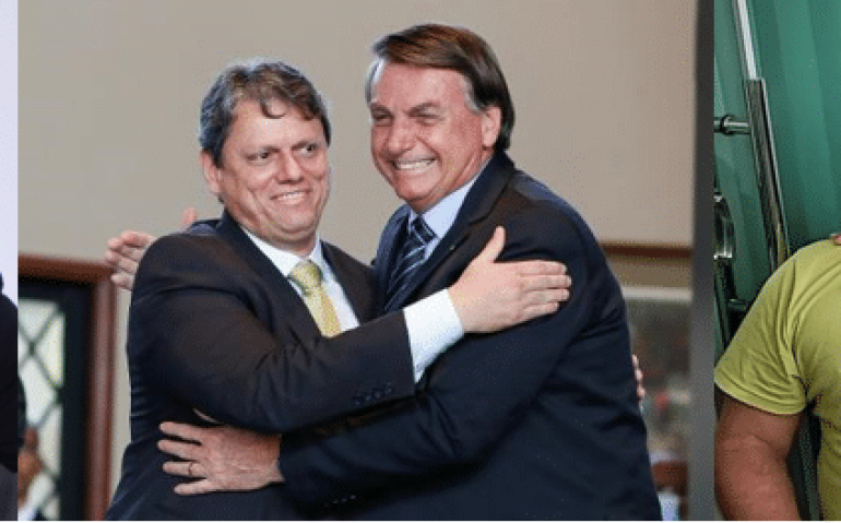 BOLSONARO COM HELENO, TARCÍSIO E PAZUELLO