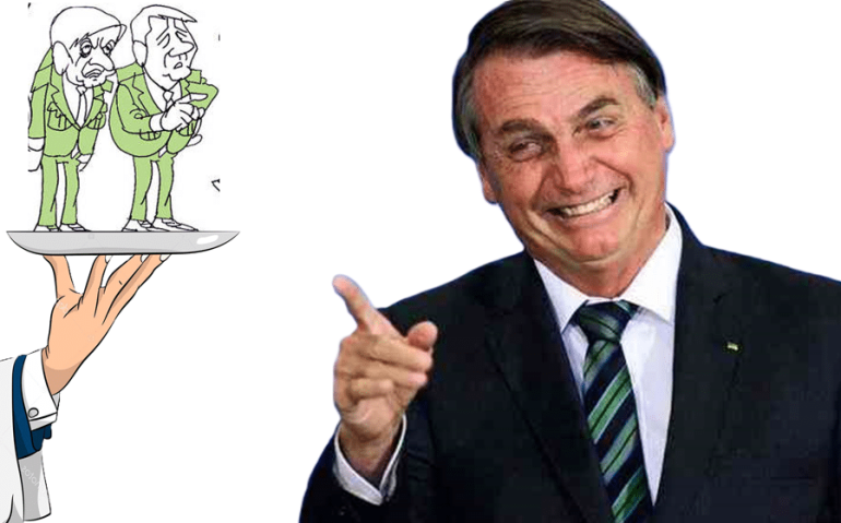 BOLSONARO, HELENO E BRAGA NETTO NA BANDEJA