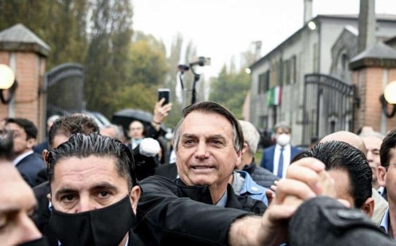 Presidente exaltou a "luta pela liberdade" dos pracinhas da FEB em solo italiano e lembrou dos brasileiros mortos em combate | Foto: PIERO CRUCIATTI / AFP / CP