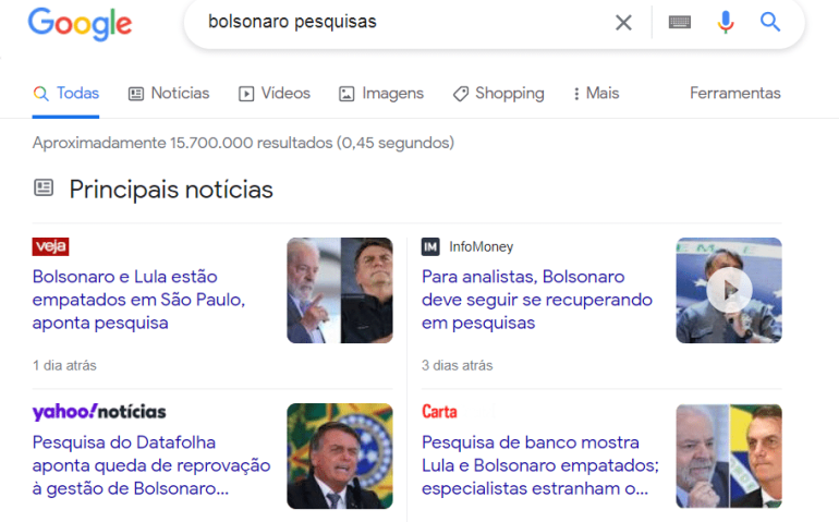BOLSONARO PESQUISAS