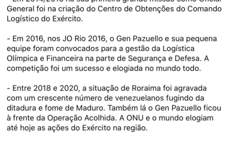 BOLSONARO SOBRE PAZZUELO