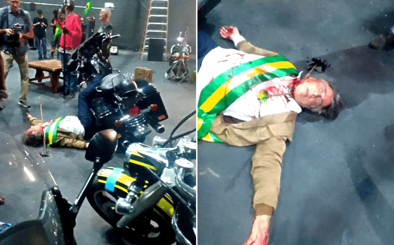 Bolsonaro 'assassinado' (reprodução)