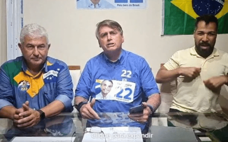 Bolsonaro e Marcos Pontes em live