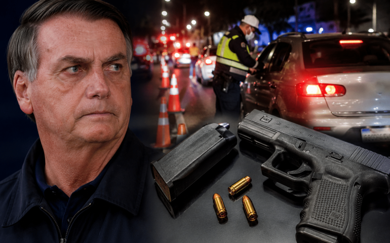 Pistola de Bolsonaro foi apreendida em blitz