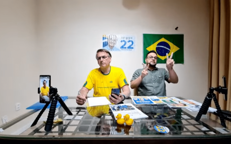 Bolsonaro em live 30 out 22