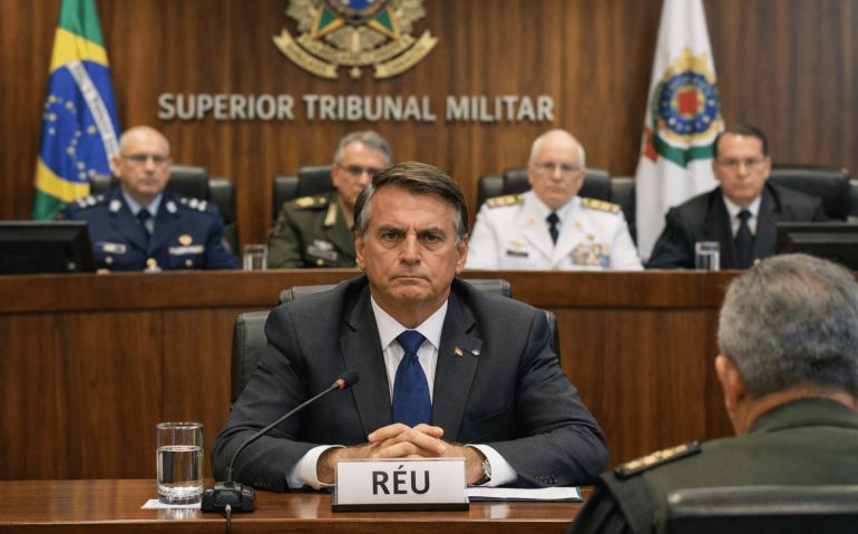 Bolsonaro réu no STM´(Imagem ilustrativa, gerada por IA)