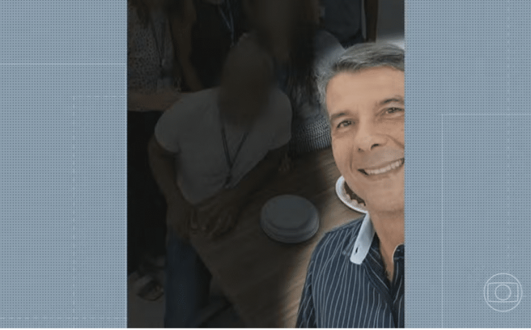 O capitão de Mar e Guerra da reserva da Marinha João Ricardo Reis Lessa está sendo investigado pela Delegacia de Crimes Raciais e Delitos de Intolerância do Rio por suspeita de discriminação racial. — Foto: Reprodução TV Globo