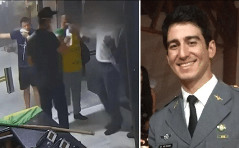 CAPITÃO NATAN GSI QUE DEU ÁGUA PARA MANIFESTANTES
