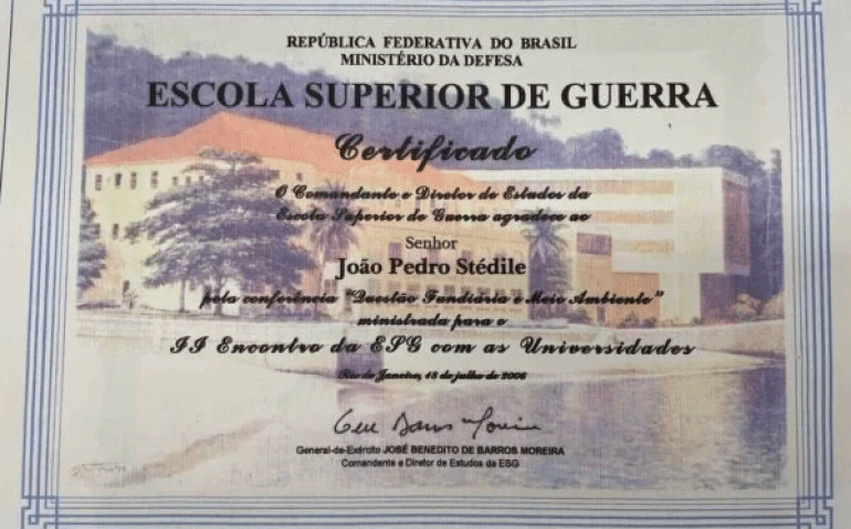 CERTIFICADO STÉDILE NA ESG