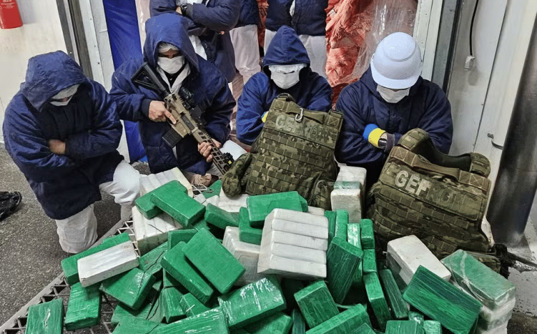A operação contou com apoio da Agência Regional de Inteligência do Comando Regional 2, Exército Brasileiro e Agência Brasileira de Inteligência (Abin) — Foto: SESP