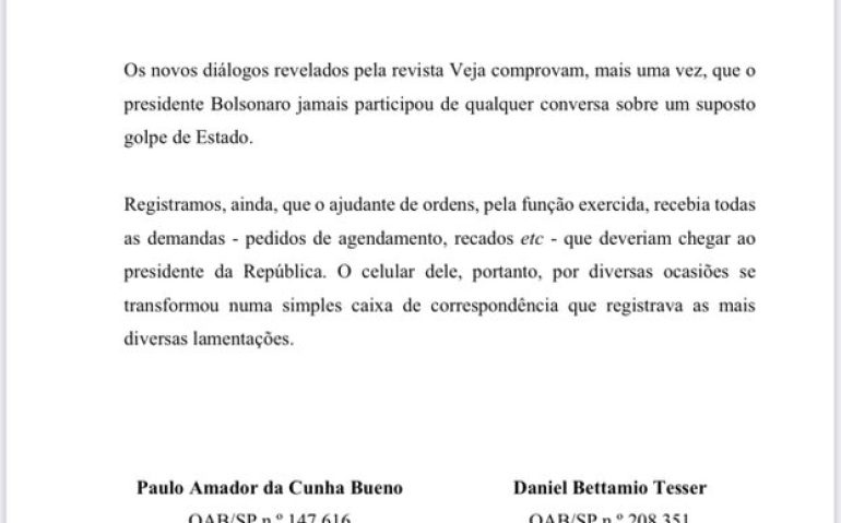 COMUNICADO BOLSONARO