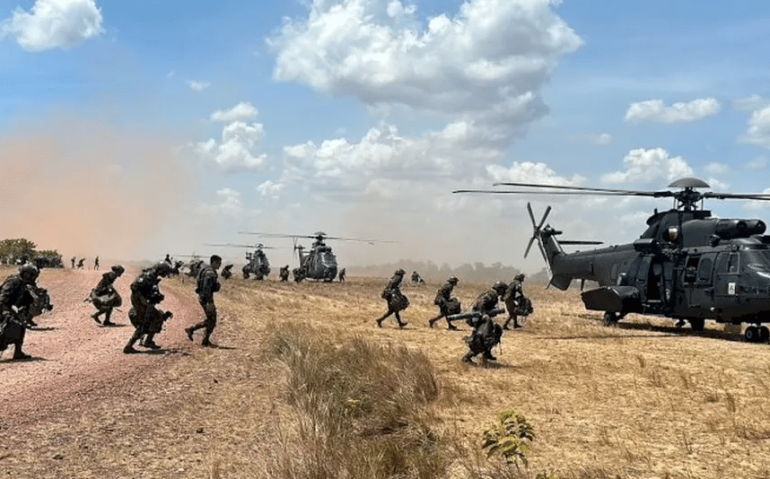 Exercício Combinado de Operação e Rotação, no Amapá — Foto: Exército Brasileiro/Divulgação