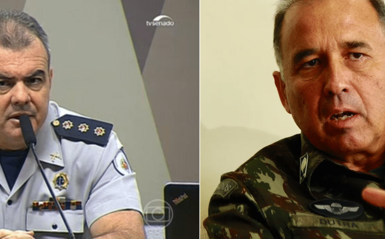 Relatora quer confrontar o coronel PM Naime e o general Dutra (Reprodução)