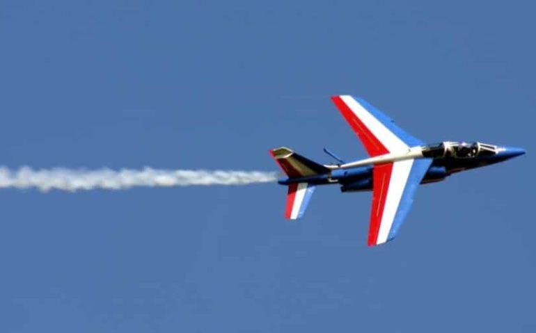 Alan Wilson via Wilkimedia
Patrouille de France é a principal equipe de exibição da Força Aérea e Espacial Francesa