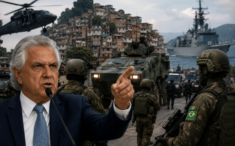 Ronaldo Caiado defende uso das Forças Armadas contra PCC e Comando Vermelho