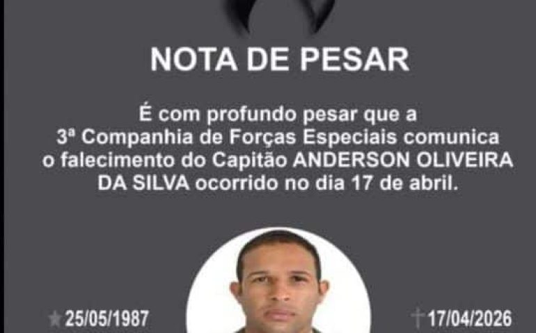 Capitão Anderson Oliveira morto em acidente em Manaus
