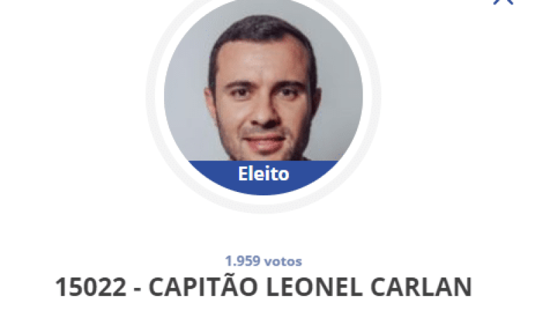 Capitão Carlan eleito