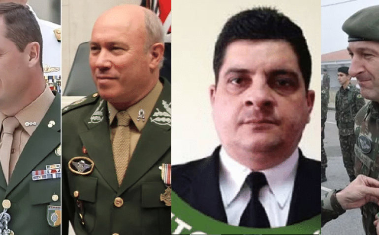 Da esquerda para a direita: Mauro Cid, Mauro César Lorena Cid, Marcelo Câmara e Osmar Crivelatti  (Imagens: Internet)