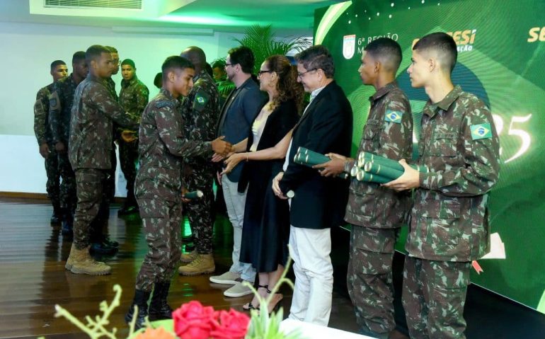 SESI Formatura SEJA Pro em parceria com o Exército Brasileiro. Foto: Jefferson Peixoto/Coperphoto/Sistema FIEB
