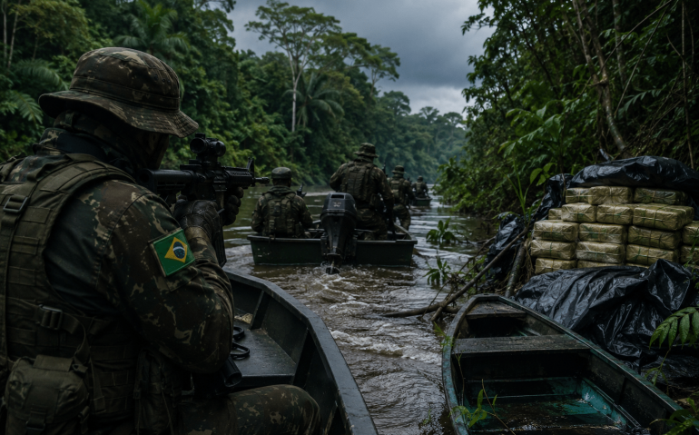 Conflitos do Exército com narco-guerrilheiros na fronteira com a Colômbia