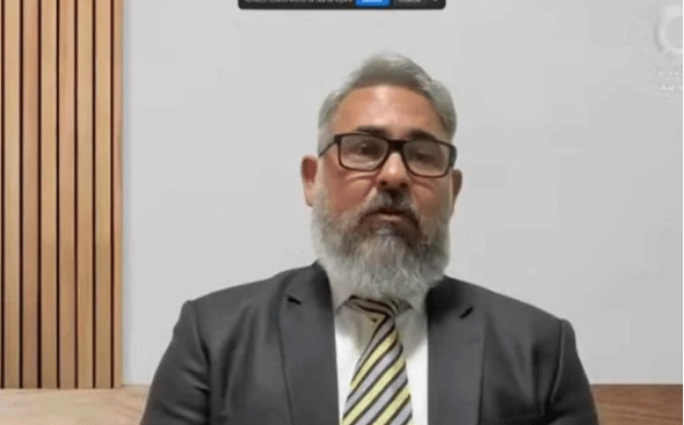 Coronel do Exército negou que a "carta do golpe" tenha sido confeccionada durante encontro de militares no dia 28 de novembro de 2022, em Brasília - (crédito: TV JUSTIÇA)