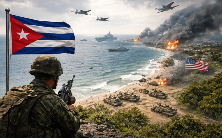 Cuba ameaçada pelos EUA (Imagem ilustrativa, criada por IA)