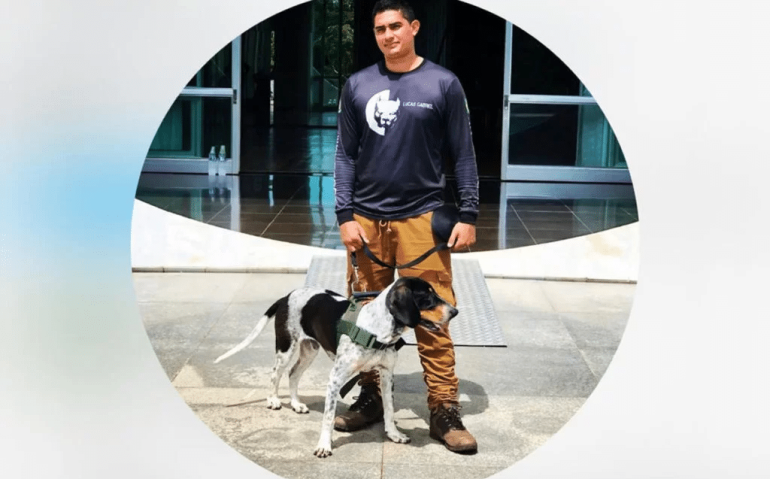 Lucas Gabriel: cuidador dos cães dos Bolsonaro - Reprodução/redes sociais