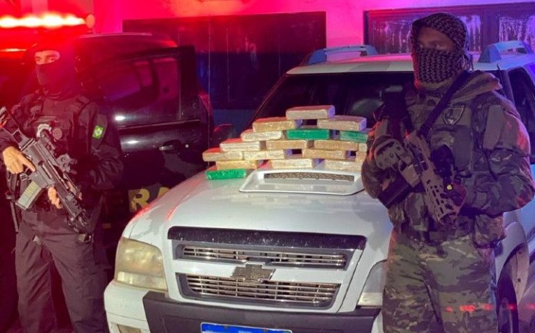 DROGA APREENDIDA COM MILITAR DO EXÉRCITO EM GLÓRIA D'OESTE