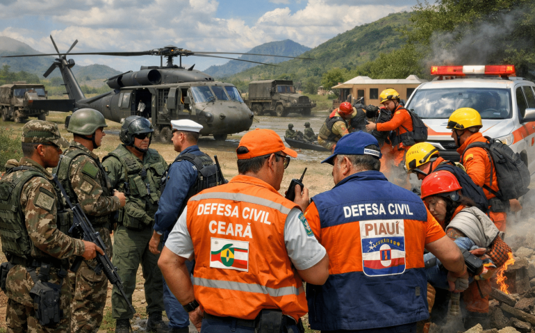 Defesa Civil Piauí e Ceará e Forças Armadas