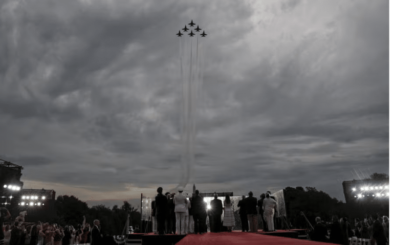 Casa Branca organizou uma celebração em Washington, chamada 'Saudação à América', no dia 4 de julho de 2019 — Foto: Erin Schaff /The New York Times