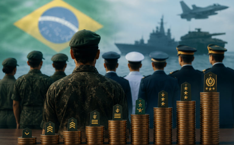 Diferença salarial nas Forças Armadas
