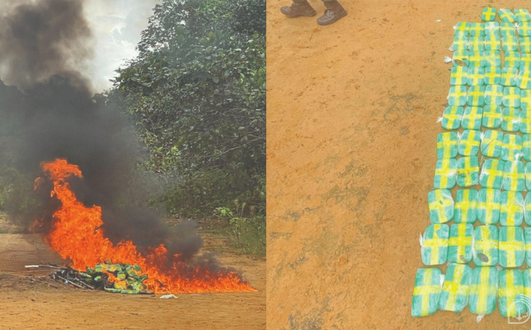 Drogas apreendidas e incineradas pela Polícia Federal em nova ação das Forças Armadas