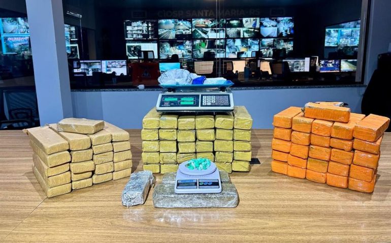 Drogas apreendidas com militar do Exército em Santa Maria