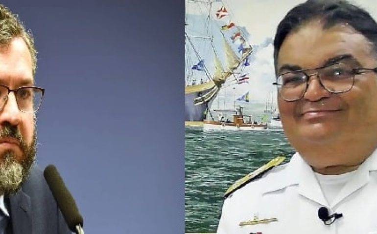 Chanceler Ernesto Araújo e Almirante Flávio Rocha