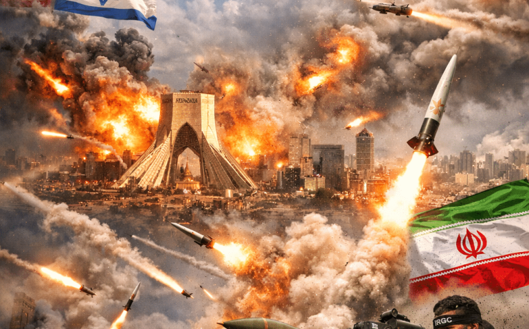EUA e Israel versus Irã (Imagem ilustrativa, criada por IA)