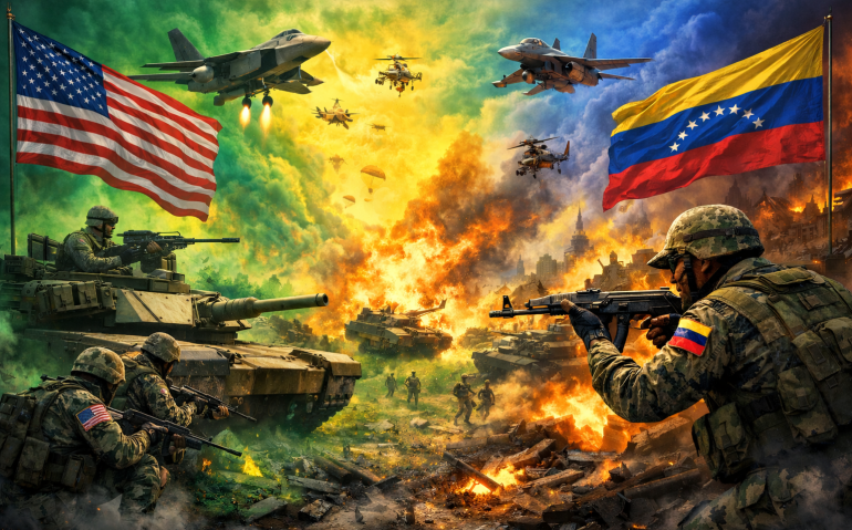 EUA x Venezuela verde amarelo ao fundo