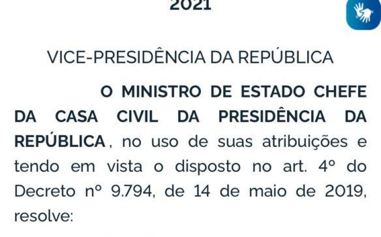 Portaria foi publicada no Diário Oficial desta sexta (29)