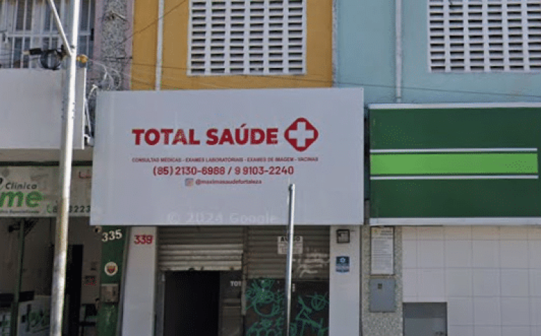 Filial da empresa Total Saúde na Rua Doutor João Moreira, centro de Fortaleza (Imagem: Google Street View)