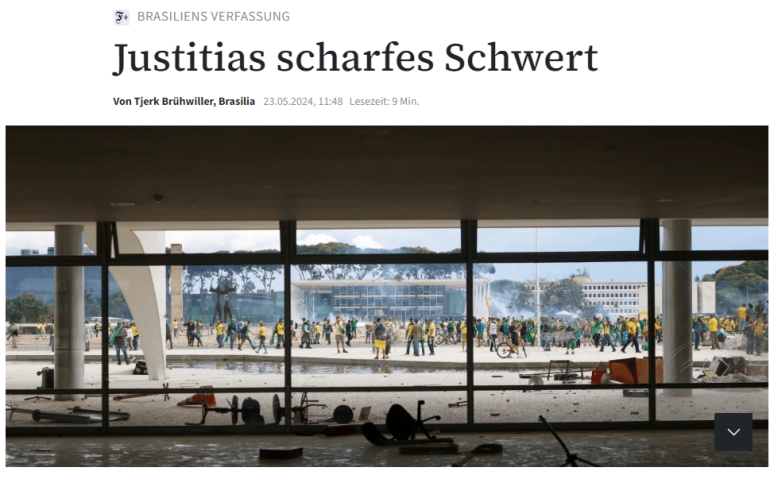 Gilmar deu entrevista ao jornal alemão Frankfurter Allgemeine Zeitung (FAZ) - Reprodução