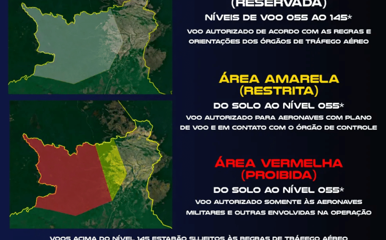 Zona de Identificação de Defesa Aérea da FAB — Foto: FAB/Divulgação