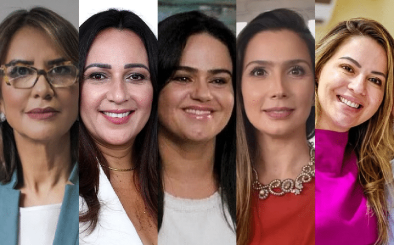 Reprodução/Arte-Metrópoles
Marília Góes, Rejane Dias, Aline Peixoto, Renata Calheiros e Onélia Santana têm algo em comum