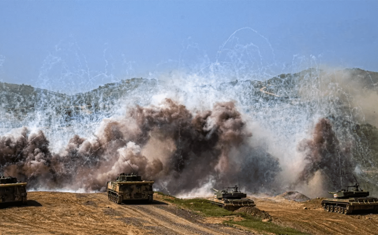 Demonstração de atuação do Exército chinês | Foto: Divulgação/China