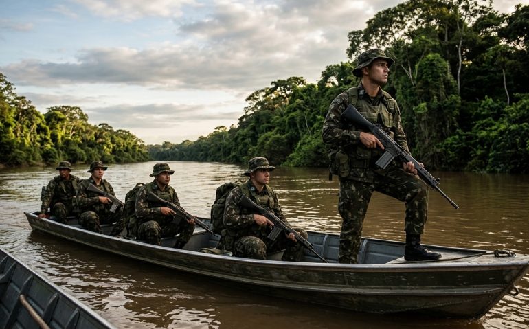 Exército intensifica patrulhamento na fronteira com a Colômbia