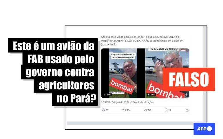 FAKE NEWS AVIÃO DA FAB EM BELÉM