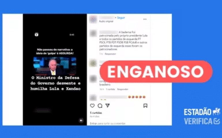 Fake News Múcio desmente Lula