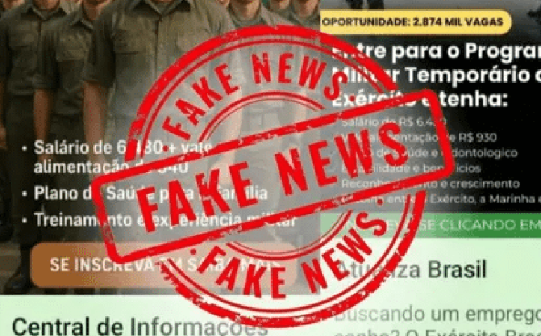 Fake news ingreso no Exército
