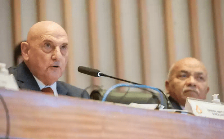 Gonçalves Dias ainda afirmou que relatórios da Abin não falavam de depredações
(foto: Rinaldo Morelli/Agência CLDF)