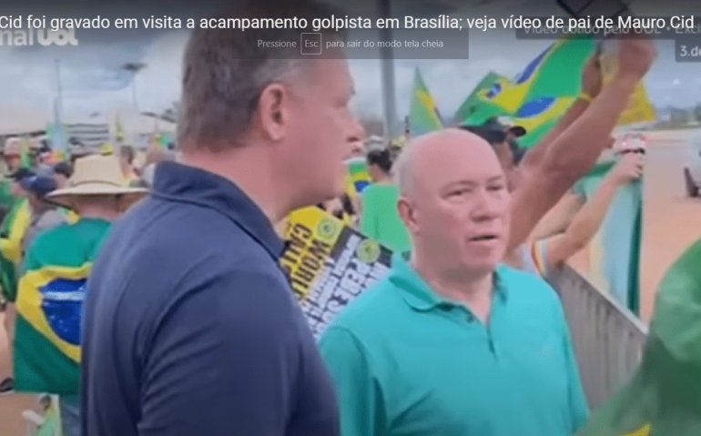 GENERAL CID NO ACAMPAMENTO DE BRASÍLIA