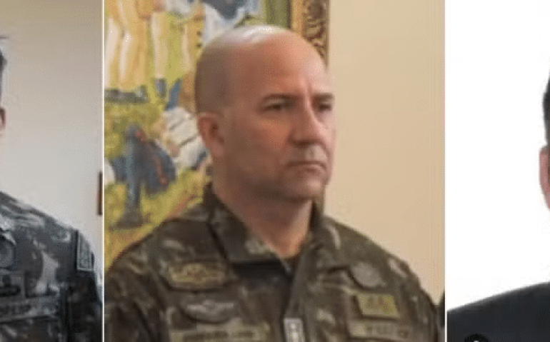 General da reserva Mário Fernandes, e os militares Hélio Ferreira Lima e Rafael Martins de Oliveira — Foto: Reprodução
